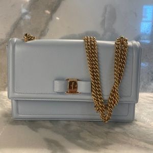 Salvatore Ferragamo Pale Blue Ginny - Authentic - Never worn!
